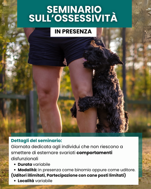 Seminario sull'ossessività nei cani