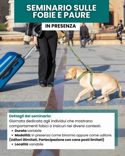 Seminario cinofilo sulle fobie e paure